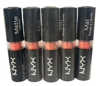 5x NYX Matte Lipstick MLS01 Nude Diaphane, New Sealed