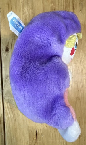 Vintage 1980s Playskool Plush ROLL AROUND CLOWN Rattle Lovey Baby Toy Cute HTF - Picture 8 of 8