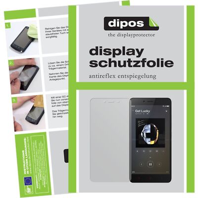 2x Schutzfolie für Xiaomi Redmi Note 2  matt Display Folie dipos