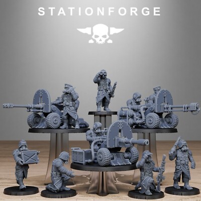 GrimGuard Battle Weapons 2.0 (x3)/TTRPG/Wargaming/Grimdark/Station Forge