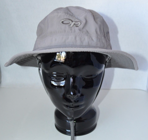 Outdoor Research Sun Bucket Hat Gray Size L Adjustable Dark Under Brim Nylon - Picture 1 of 9