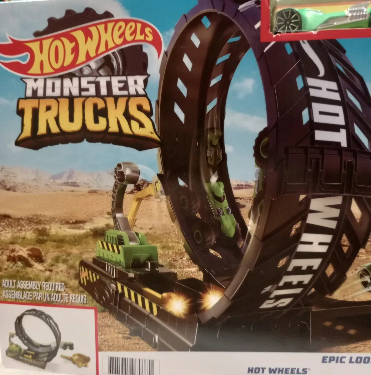 NIB Hot Wheels Monster Truck Epic Loop Challenge Play Set with Truck and  Car