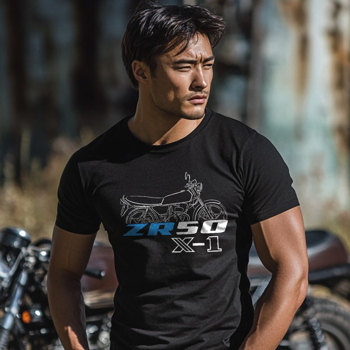 Suzuki ZR50S & SL & X1 1979-1990 - Motorcycle T-Shirt for Riders