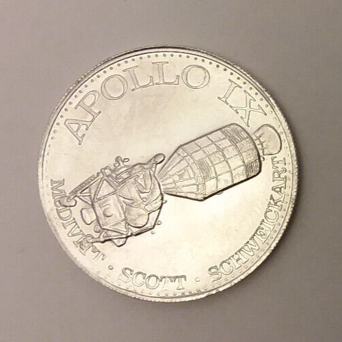Apollo IX Man In Space Aluminum Coin Medal Token 26mm | eBay