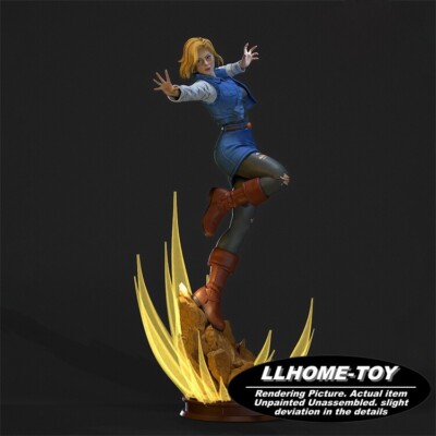 1/8 28cm Android 18 3D Print Kit Figure Model Unassemble Unpainted GK