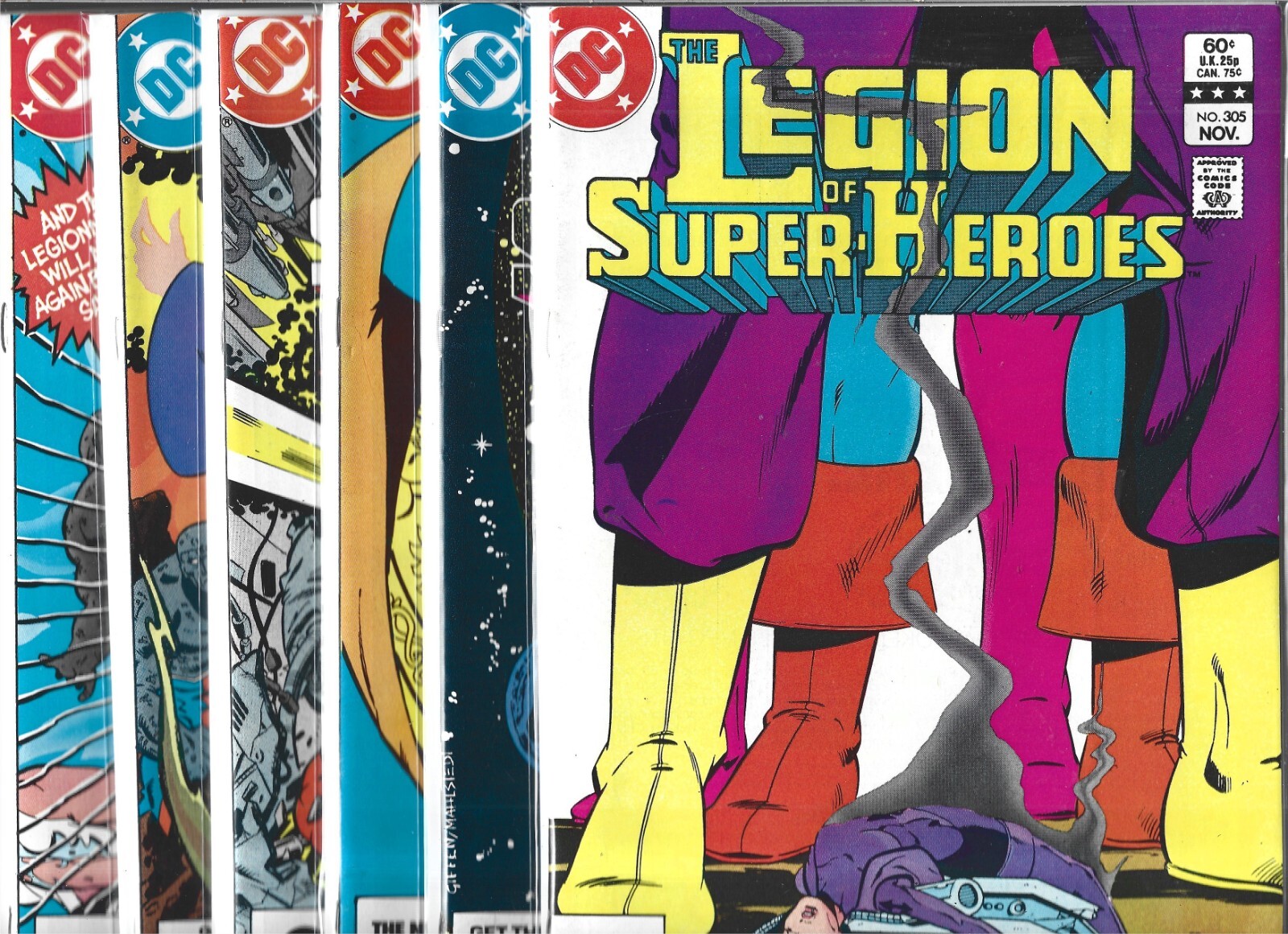 The Legion Of Super-Heroes Lot Of 6 - #305 306 307 308 309 310 (Nm-) High Grade