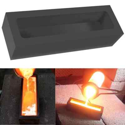 2KG Graphite Ingot Mold for Melting Casting Refining Gold Silver Brass Metal