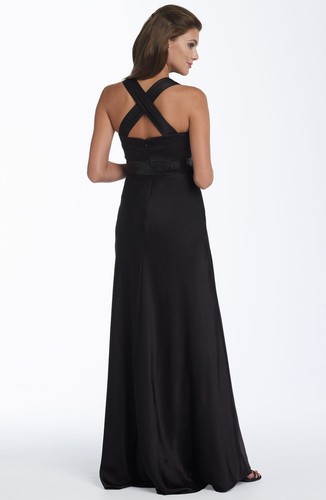 calvin klein black formal dress