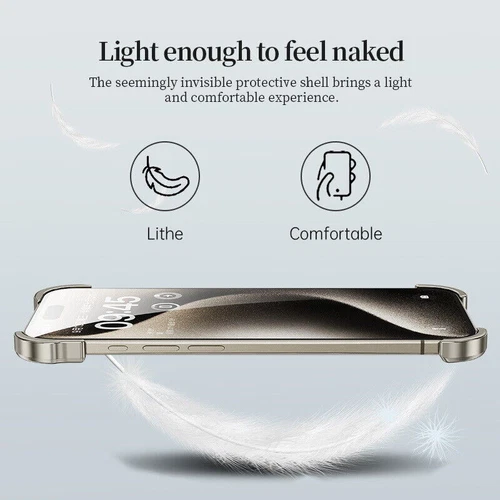 For iPhone 16Pro Max 15 14 Pro Max Aluminium Alloy Metal Frame Case Bumper Cover - Picture 12 of 22