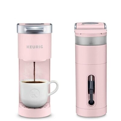 Keurig K-Mini Single Serve K-Cup Pod Coffee Maker Dusty Rose, to