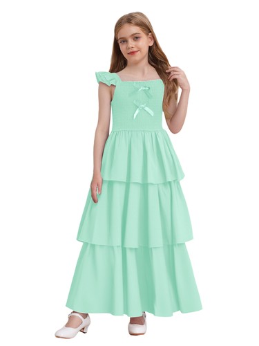 Girls Maxi Dress Vintage Charm Party Dress Ankle Length Sweet Cute Casual Gown - Picture 22 of 71