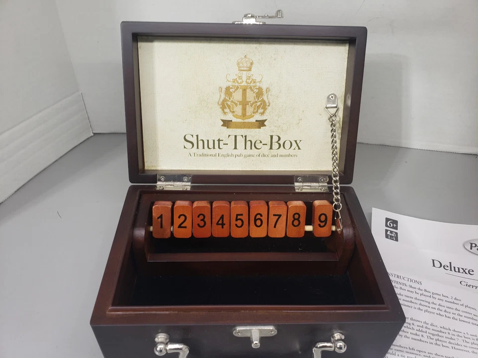 SHUT-THE-BOX GAME Pavilion Toys R Us English Pub Dice & Numbers Strategy Chance - Image 2 of 4