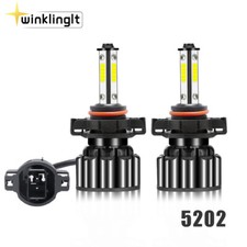 5202 LED Fog Light Lamp Bulbs for GMC Sierra 1500 2500 3500 HD 2008-2016 6000K
