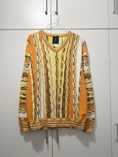 Vintage Coogi Style Knit Colorful Sweater L 