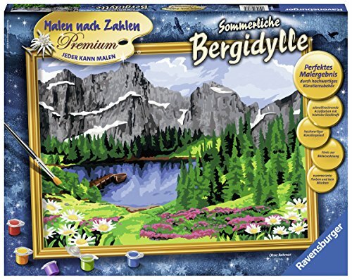 Ravensburger Malen nach Zahlen- Bergidille estive, Colore Giallo, 28898 (z3T)