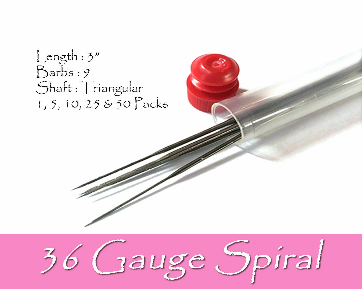 36 Gauge Under Branded goods blast sales Spiral felting needles.