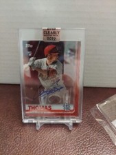 2019 Topps Clearly Authentic Red Encased On Card Autograph #36/50