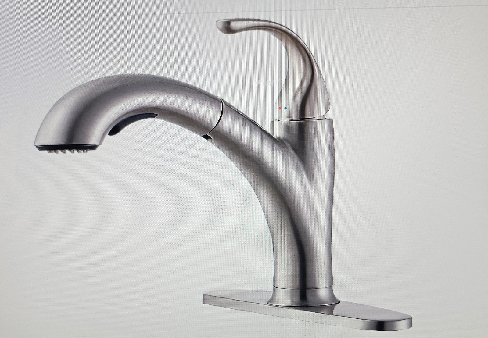 IKEBANA Kitchen Faucet With Pull out Sprayer Brushed Nickel (OPEN BOX!) eBay