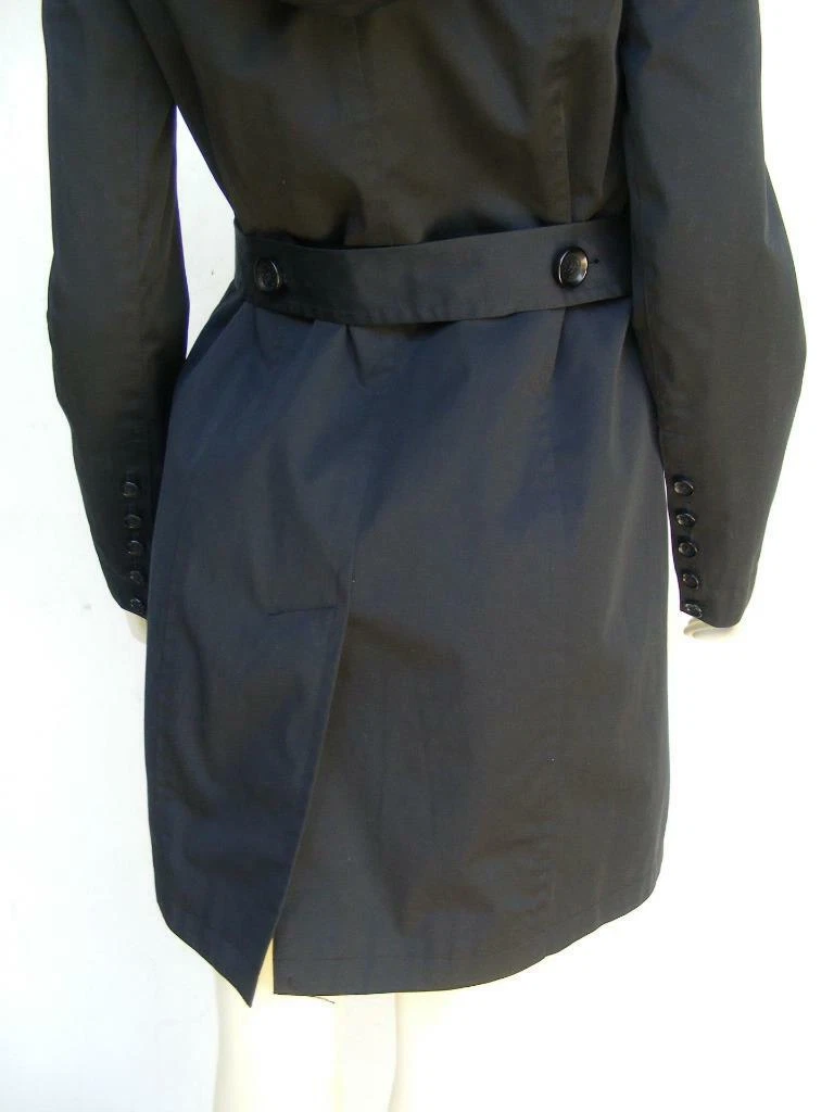 Trench Michael Kors XS Cappuccio Rimovibile Opzionale Lana Fodera Cintura Impermeabile