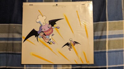 Cyborg Kuro Chan Anime Production cel original with sketch