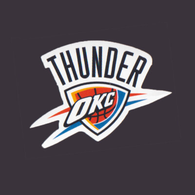 Oklahoma City Thunder OKC Aufkleber / Sticker, 6,5 x 5 cm, NBA Basketball, Neu