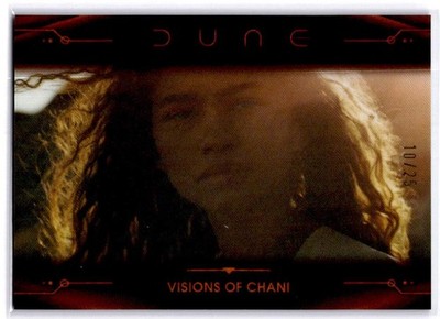 2024 Topps Chrome Dune #81 Visions of Chani Orange /25