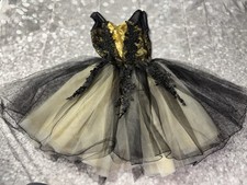 Weissman Dance Costume Child Large Black and Gold Ballerina