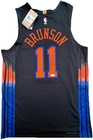 JALEN BRUNSON #11 SIGNED 2026 NIKE AUTHENTIC KNICKS CITY BASKETBALL JERSEY PSA