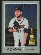 2019 Topps Heritage #THC-232 A.J. Minter Chrome (Walmart Exclusives) #/999