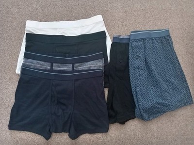 M&S 6 Pairs Cotton Lycra Jersey Boxers Trunks Size Medium New Marks And Spencer.