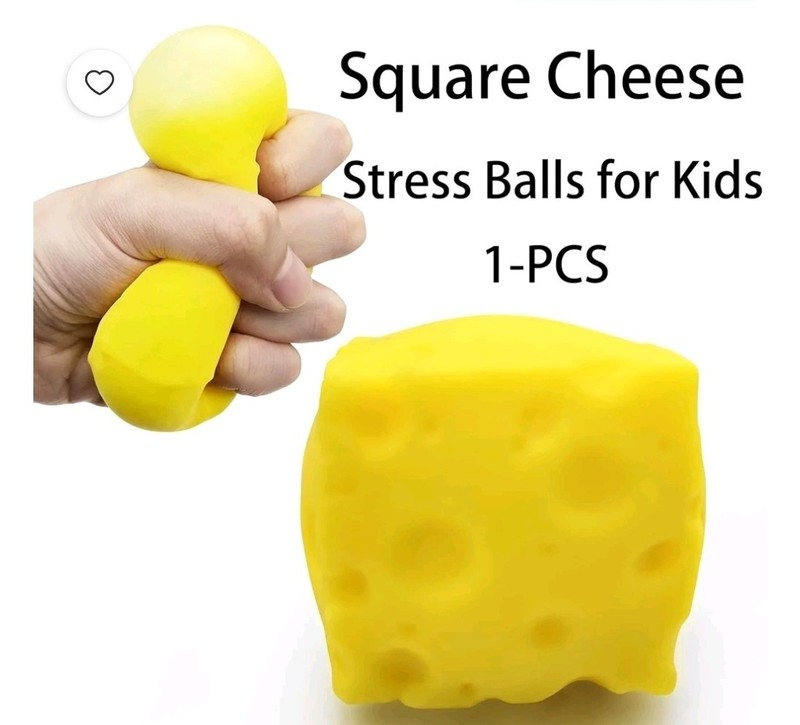 viral cheese squishy Cheese Fidget Toy-US-SELLER-CA-FAST Shipping USA