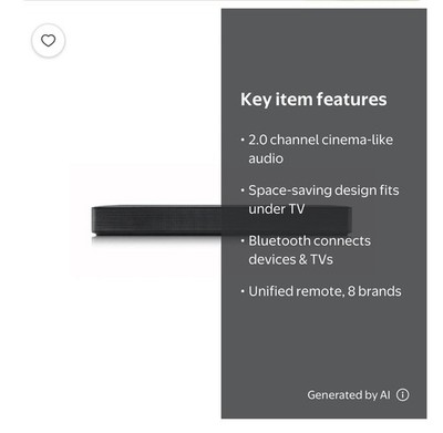 LG 2.0 ch. Soundbar with Bluetooth  Streaming - SKM1