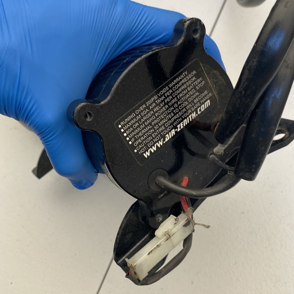 Air Zenith Dual OB2 Stealth Black Air Compressors For Train Horns - 12V, 200 PSI - Foto 7