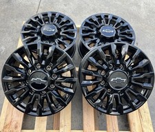 18 Chevy Silverado 2500 3500 Hd Black Wheels Rims Factory Oem Stock Original