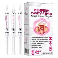 DenPerm Cavity Enamel Filling Gel, NH-10, 3ml 3 Nano Hydroxyapatite Gel Daily