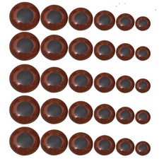 120 Pcs Realistic Craft Eyeballs DIY Fake Animal Eyes Colored Doll