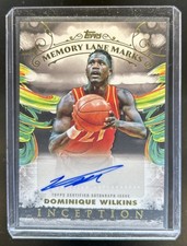 2024-25 Topps Inception Dominique Wilkins Memory Lane Marks Auto #MLM-DWK Hawks