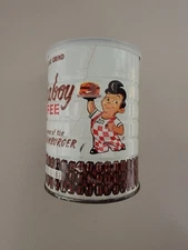 Vintage Rare opened 1 lb Tin Can Mocha Boy Bob's Big Boy Coffee Grind 🔥 🔥 