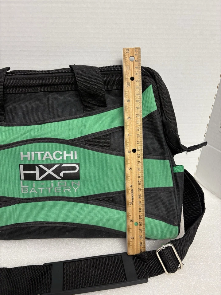 Hitachi Large Canvas Tool Bag Case. Black And Green. - Image 4 of 4