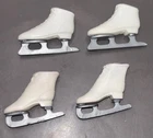 Vintage Barbie & Ken White Squishy Ice Skates Boots Shoes Japan