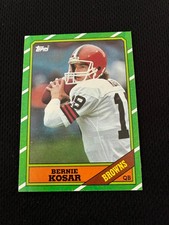 BERNIE KOSAR ROOKIE 1986 CLEVELAND BROWNS TOPPS NRMT #187 FOOTBALL CARD !!