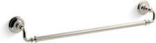 Kohler K-72568-SN Artifacts 24'' Towel Bar, Vibrant Polished Nickel