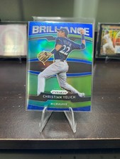 2020 Panini Prizm - Brilliance Christian Yelich #B-6 Blue Prizm
