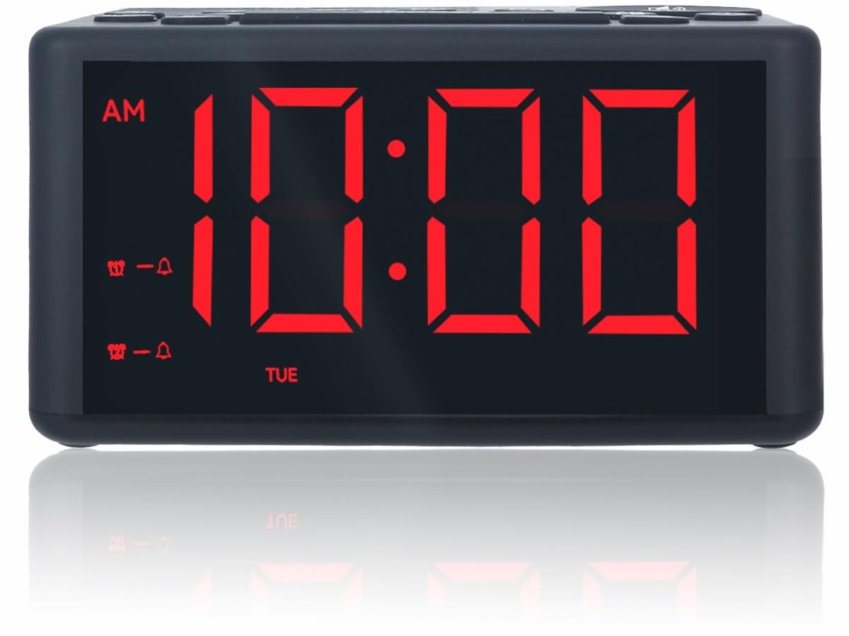 Radio With Am/fm Radio Presets Dual Alarms Weekday/weeken...