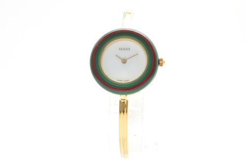 [NEAR MINT w/BOX] GUCCI Change Bezel 11/12.2 Gold Quartz 12 Colors Women's Watch - Picture 7 of 15