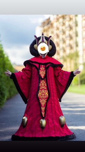 Queen Amidala Padme Red Gown Phantom Menace Costume Complete