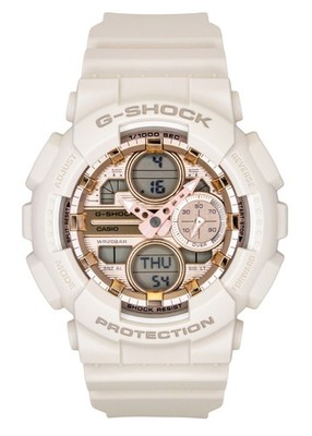 Casio G-Shock Rose Gold Dial Quartz Sports Women's Ladies Watch GMA-S140PG-4A