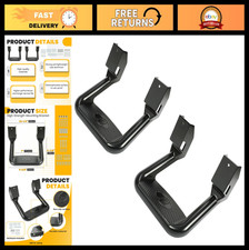 Heavy-duty Side Steps 300lb Load Black Aluminum Step Rails For Trucks Suvs