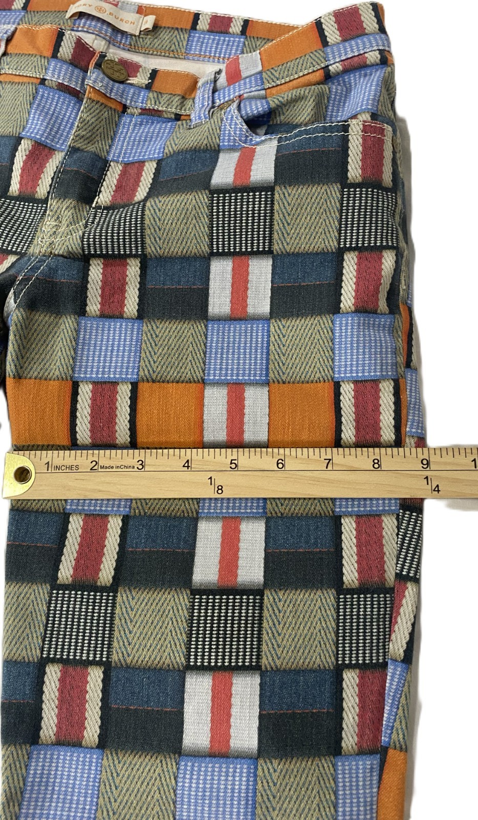 Tory Burch-Runway Collection-Patchwork Cropped St… - image 8