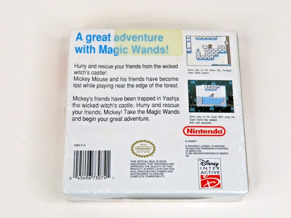 Nintendo Game Boy Disney Mickey Mouse Magic Wands New Sealed Game H-Seam - Image 2 of 4